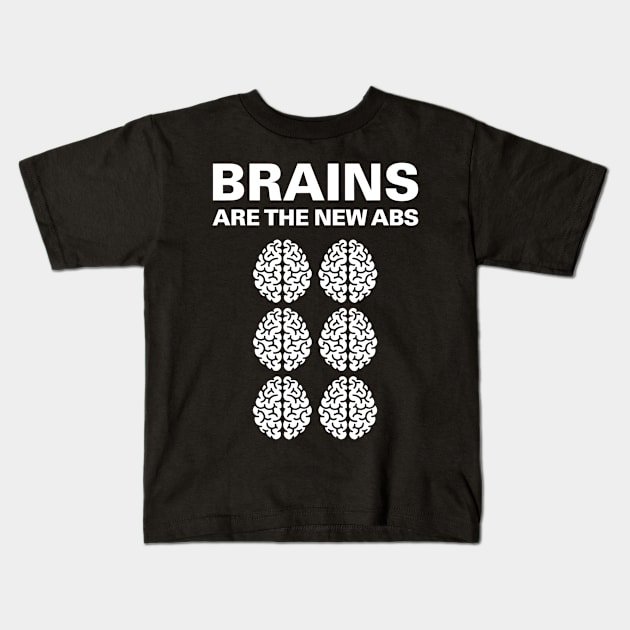 Funny Science Shirt Neuroscience Brains Abs Teacher Gift Kids T-Shirt by nellieuyangela